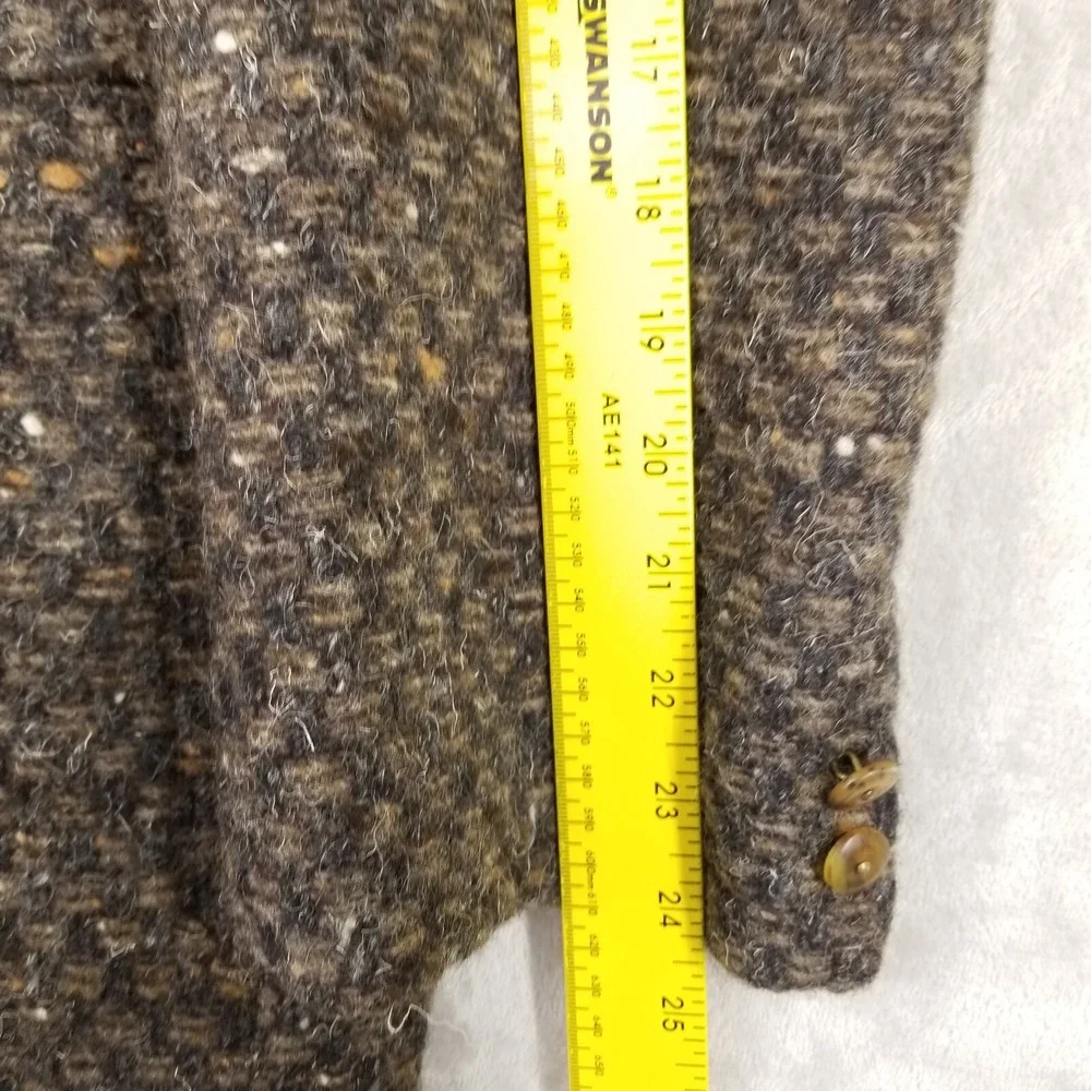 Manuel Ritz Pipo Sport Coat Men Brown Alpaca Wool Textured Jacket Rugged Outdoor